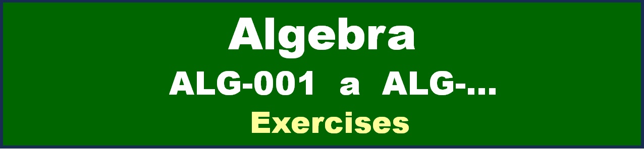GMAT - Exercises Algebra